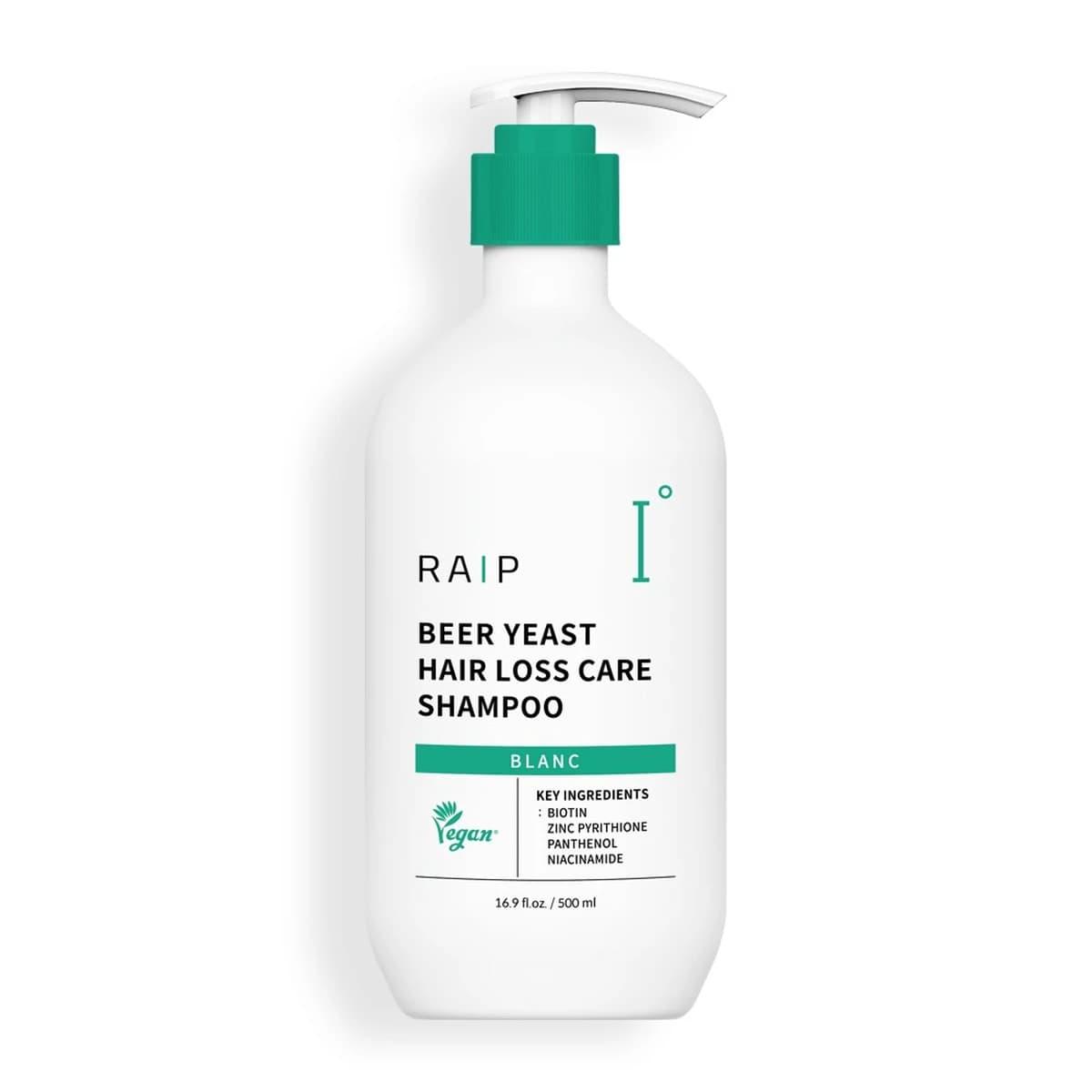 raip Beer Yeast Gentle Slightly Acidic Hair Loss Shampoo Blanc 500ml