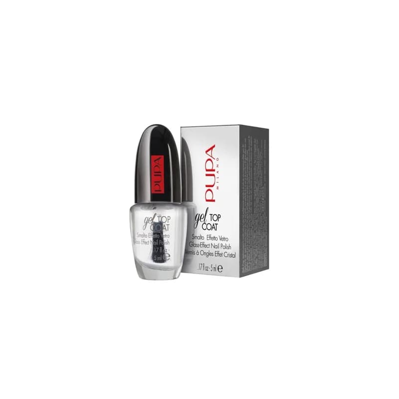 Pupa Milano Gel Top Coat glass-effect nail polishes