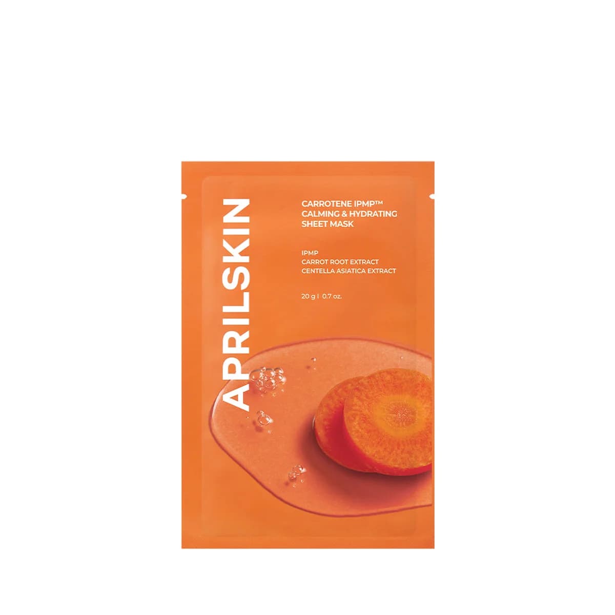 Aprilskin Carrotene IPMP™ Calming & Hydrating Sheet Mask - SINGLE