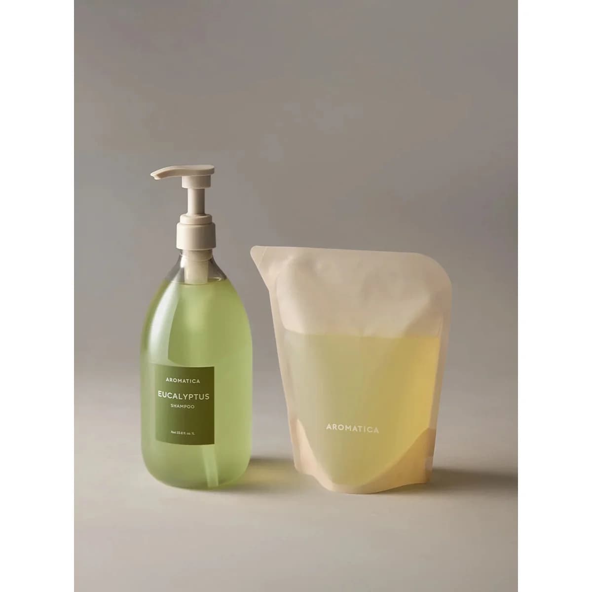 Aromatica Eucalyptus Hair Loss Care Shampoo 1l & Refill 500ml