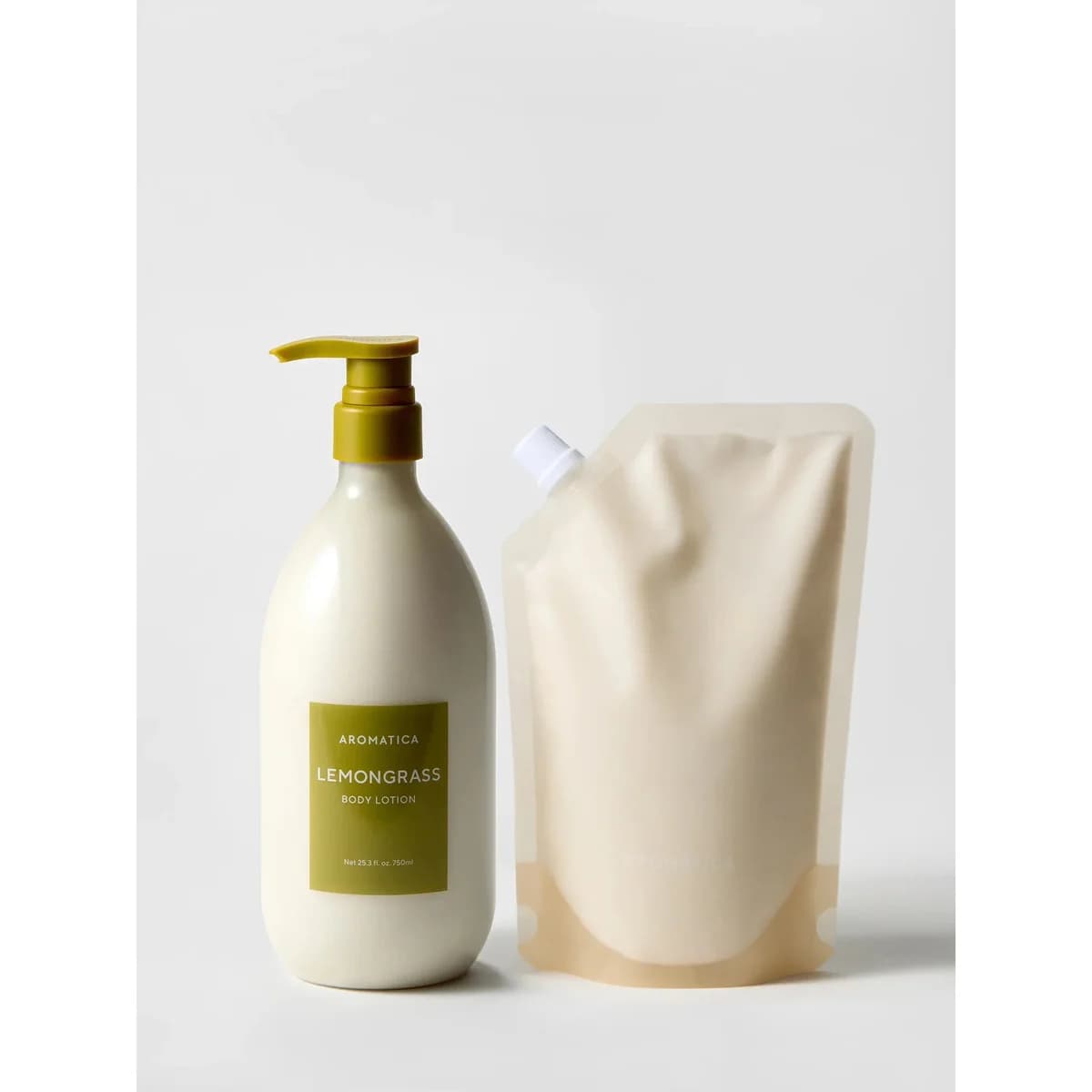 Aromatica Lemongrass Body Lotion 750ml & Refill 500ml