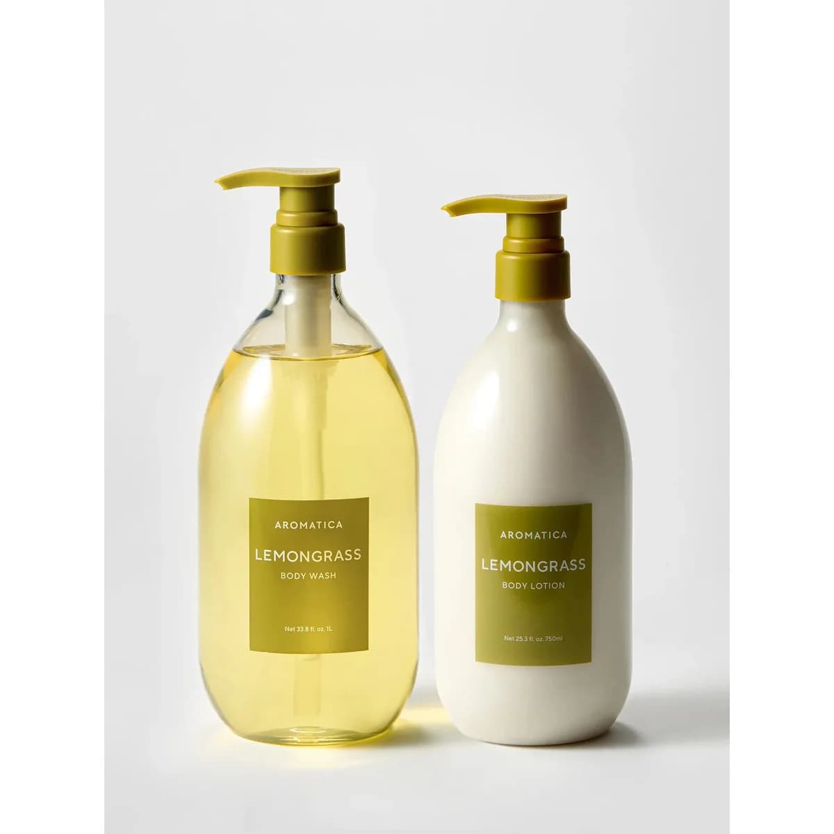 Aromatica Lemongrass Body Wash 1l & Body Lotion 750ml Set