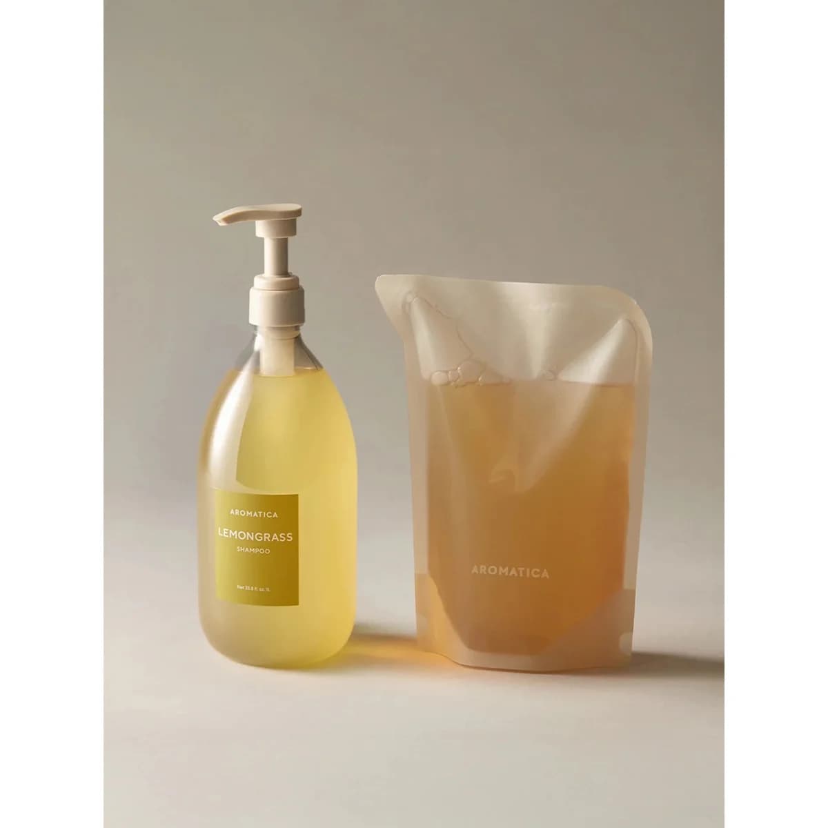 Aromatica Lemongrass Hair Loss Care Shampoo 1l & Refill 500ml