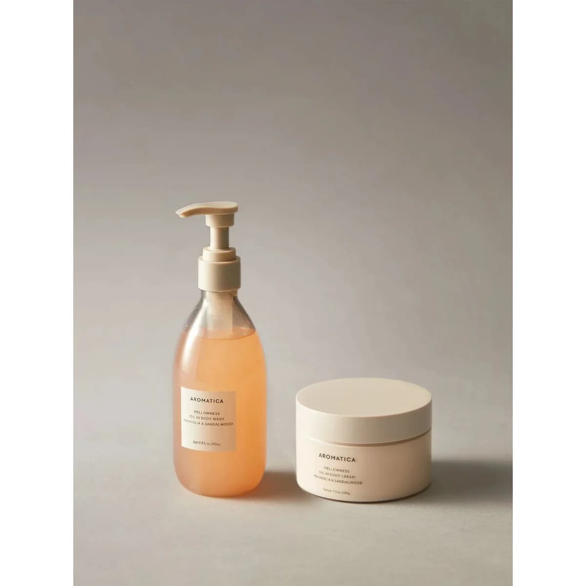 Aromatica Mellowness Body Wash 290ml & Cream 200g Set