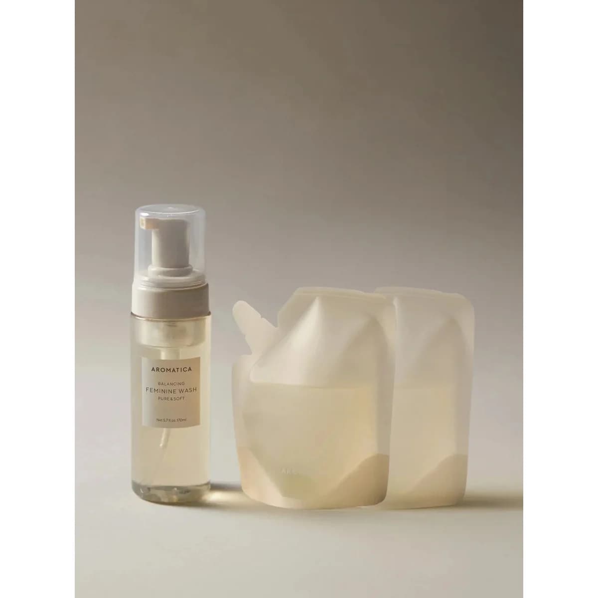 Aromatica Pure & Soft Feminine Wash 170ml & Refill 100ml x2