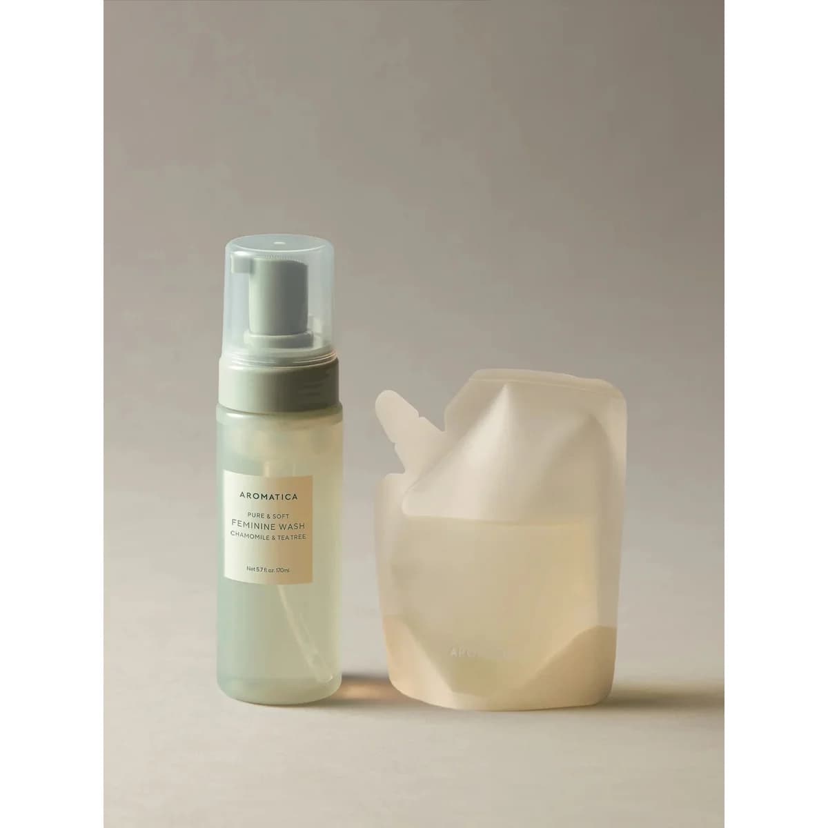 Aromatica Pure & Soft Feminine Wash Chamomile & Tea Tree 170ml & Refill 100ml