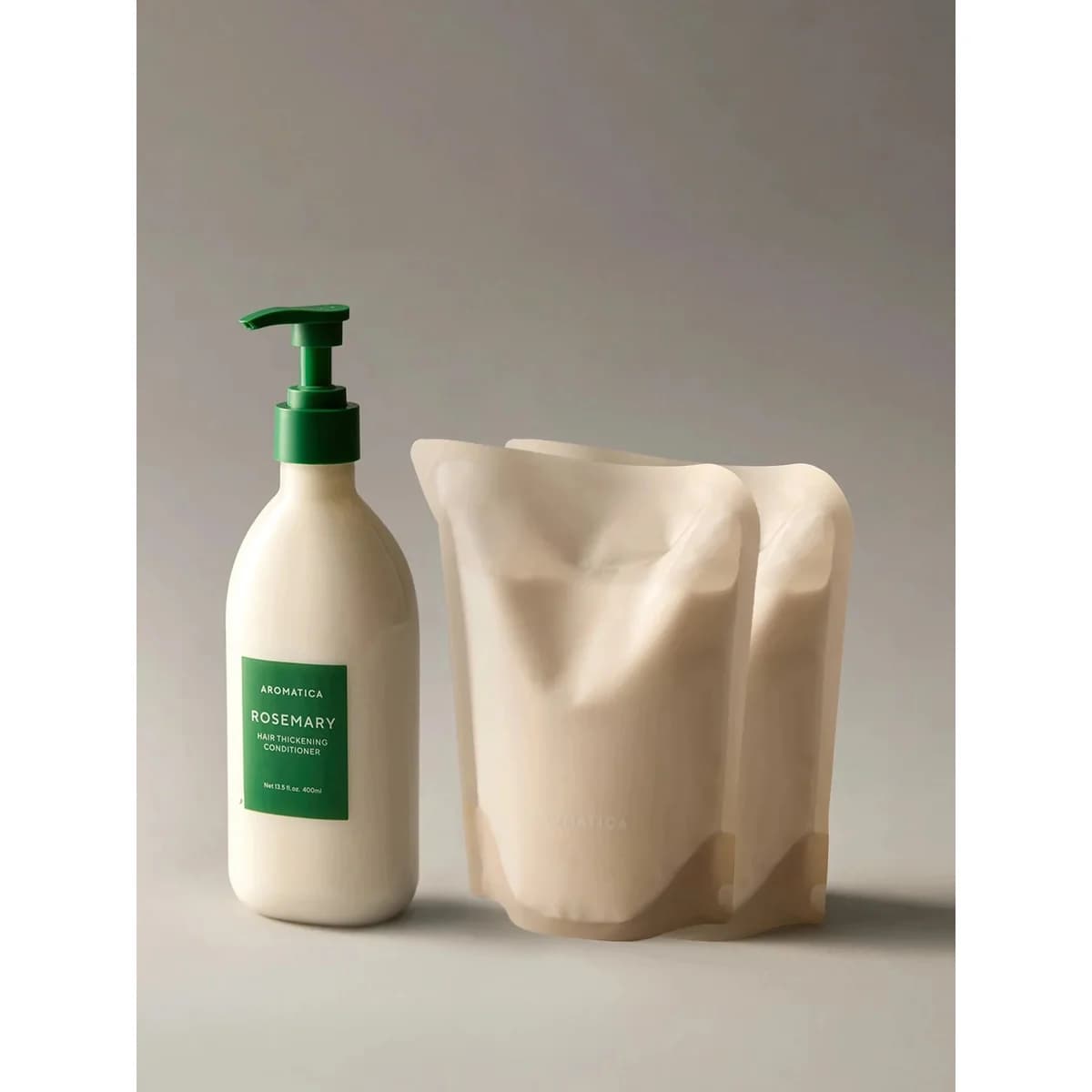 Aromatica Rosemary Hair Thickening Conditioner 400ml & Refill 500ml x2