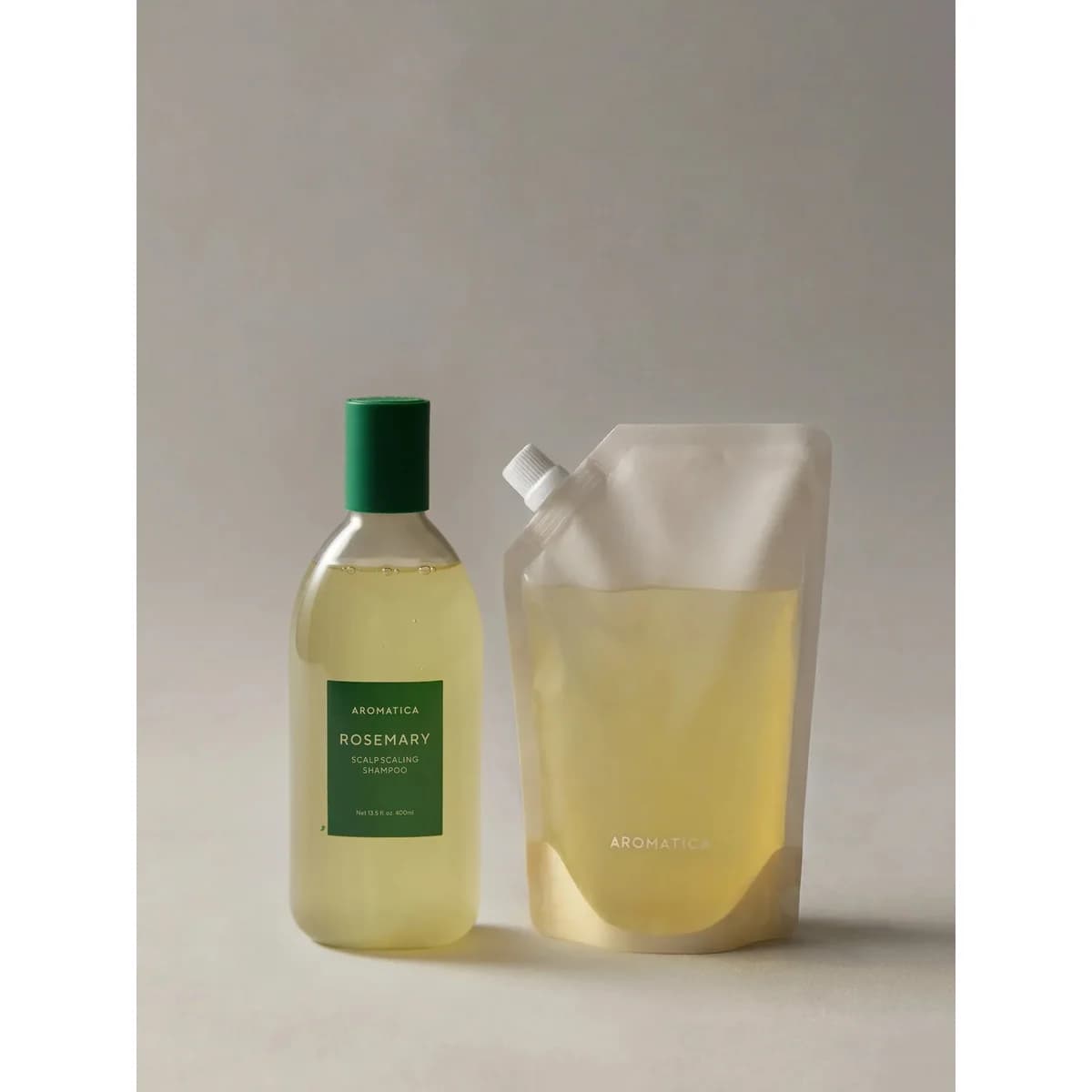 Aromatica Rosemary Scalp Scaling Shampoo 400ml & Refill 500ml