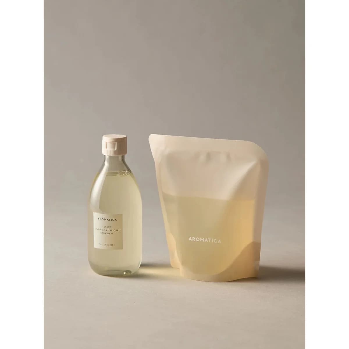 Aromatica Serene Body Wash Lavender & Majoram 300ml & Refill 300ml
