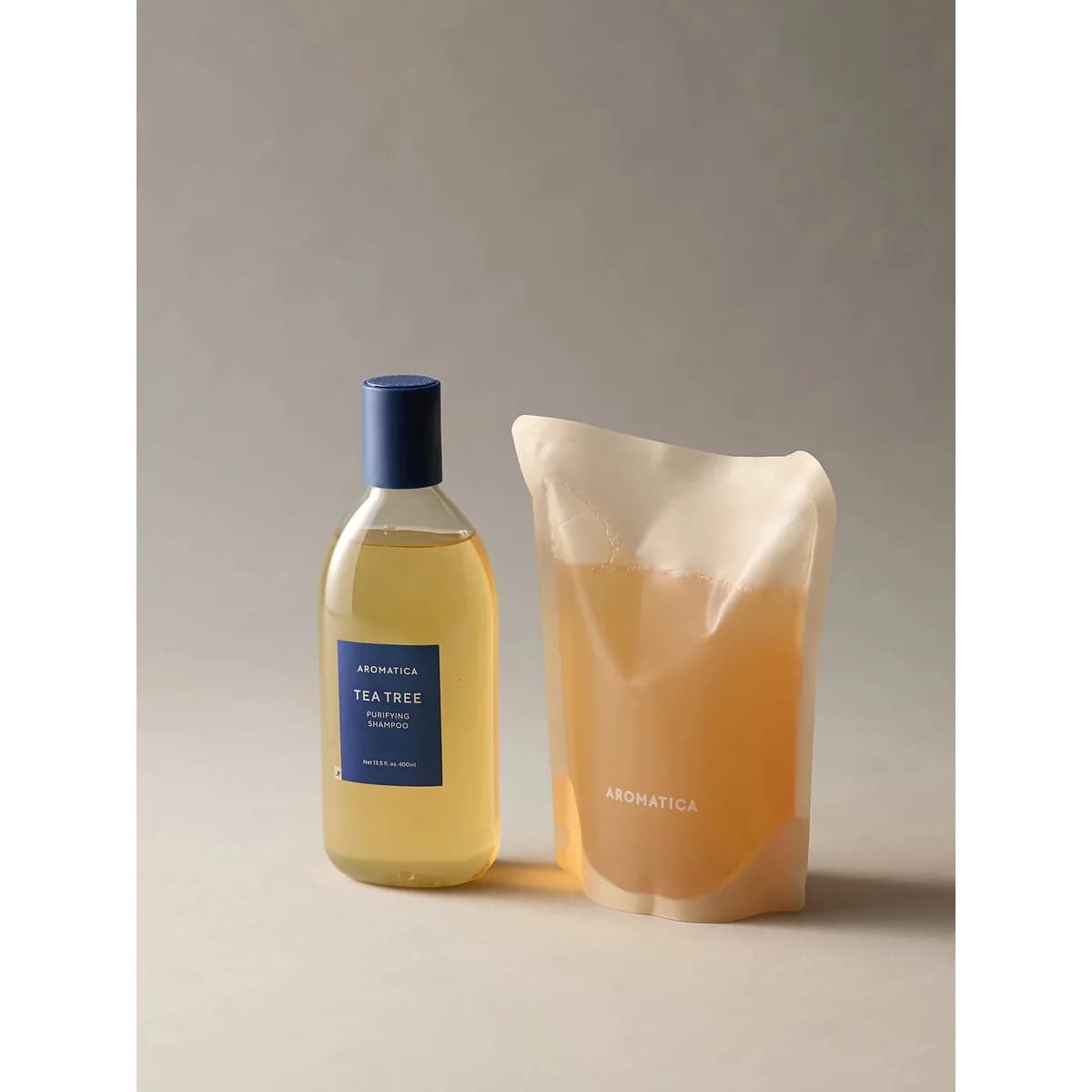 Aromatica Tea Tree Purifying Shampoo 400ml & Refill 500ml