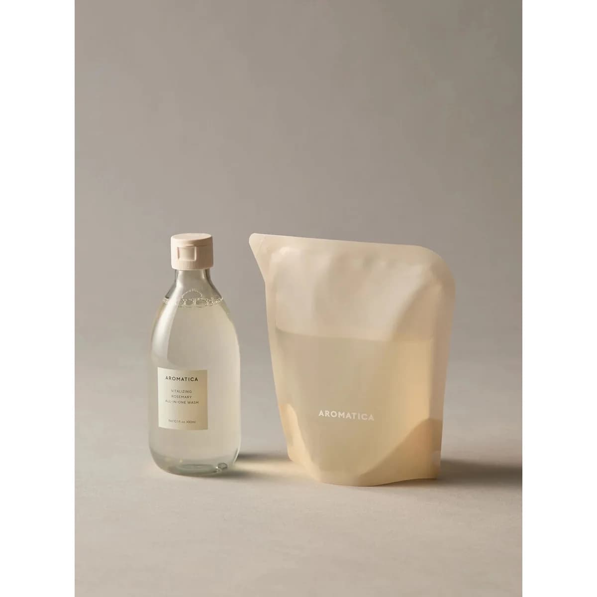 Aromatica Vitalizing Rosemary All-In-One Wash 300ml & Refill 300ml
