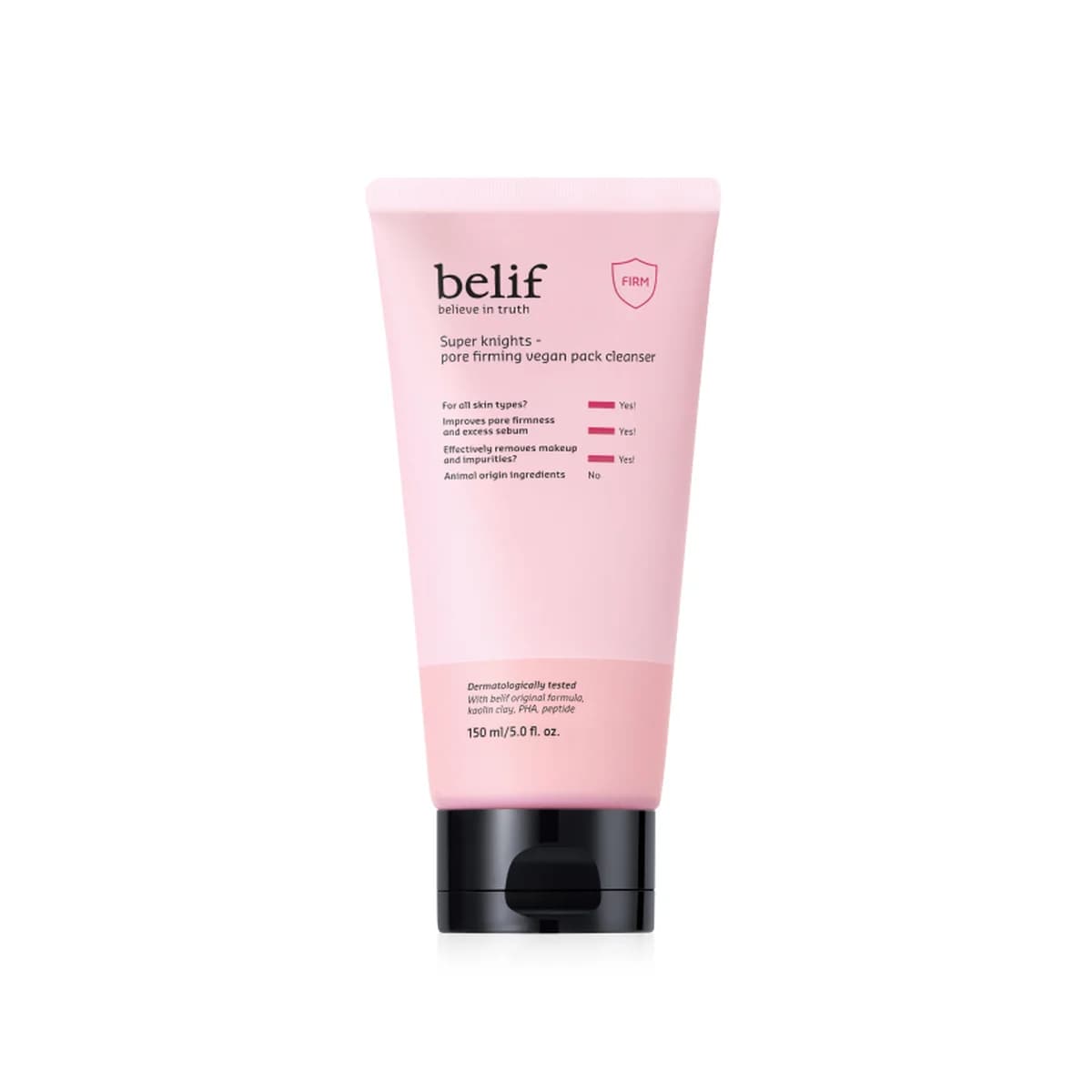 belif Super knights - pore firming vegan pack cleanser - 150ml