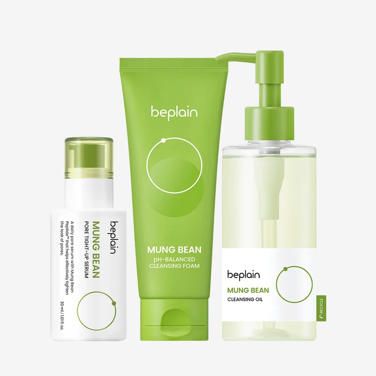 beplain Poreless Recipe, Skin Detox Trio Set - 200ml + 160ml + 50ml