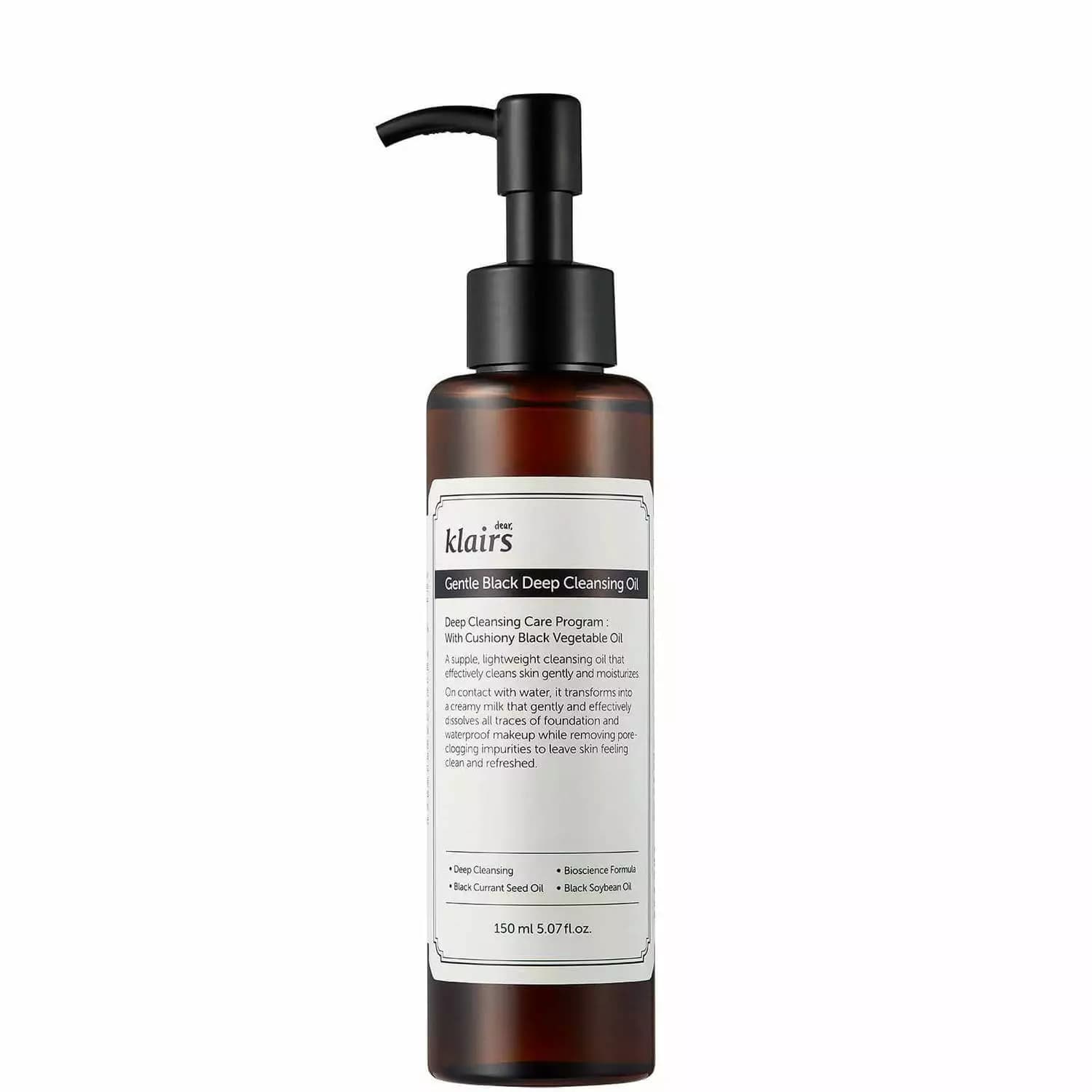 Dear Klairs Gentle Black Deep Cleansing Oil 150ml