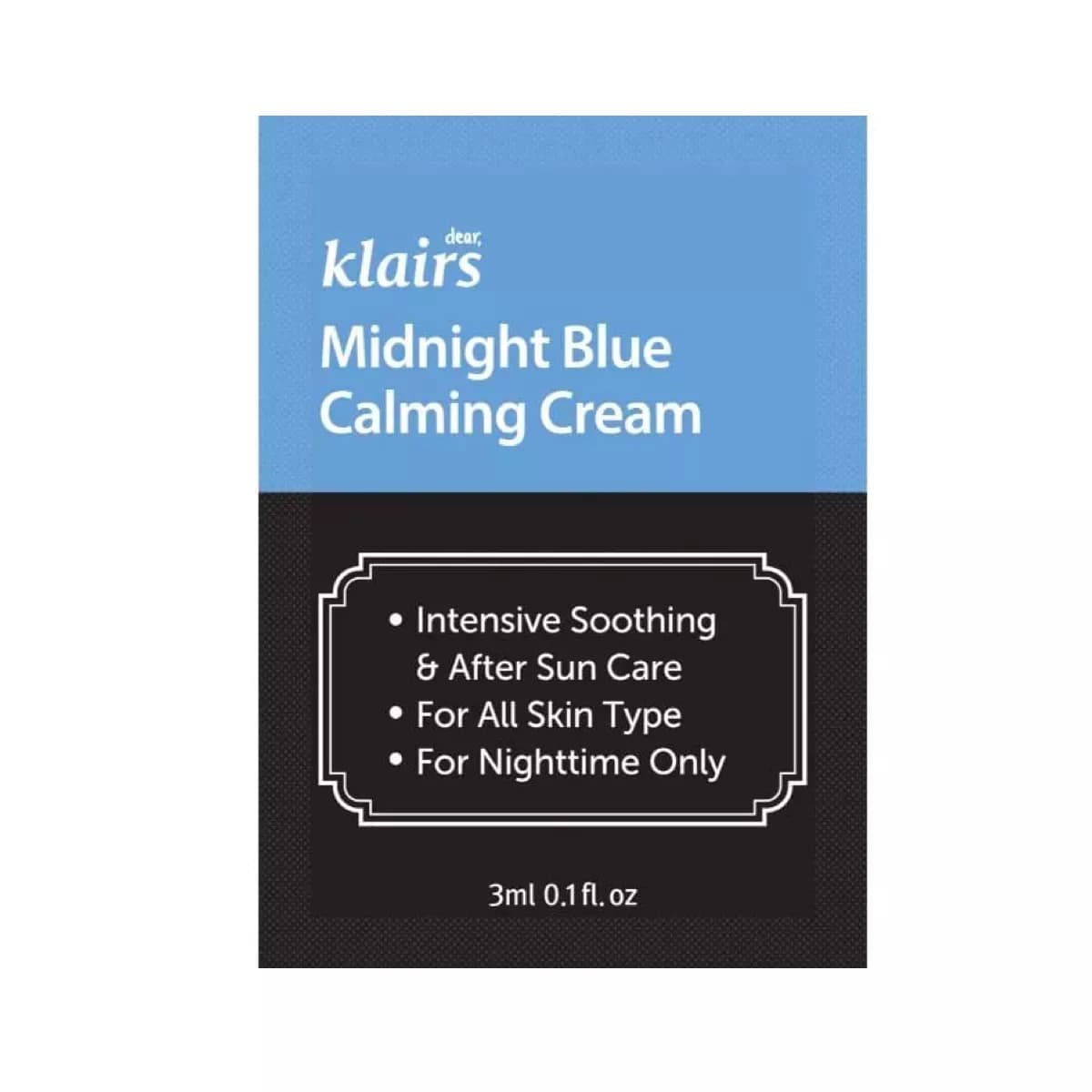 Dear Klairs Midnight Blue Calming Cream 3g