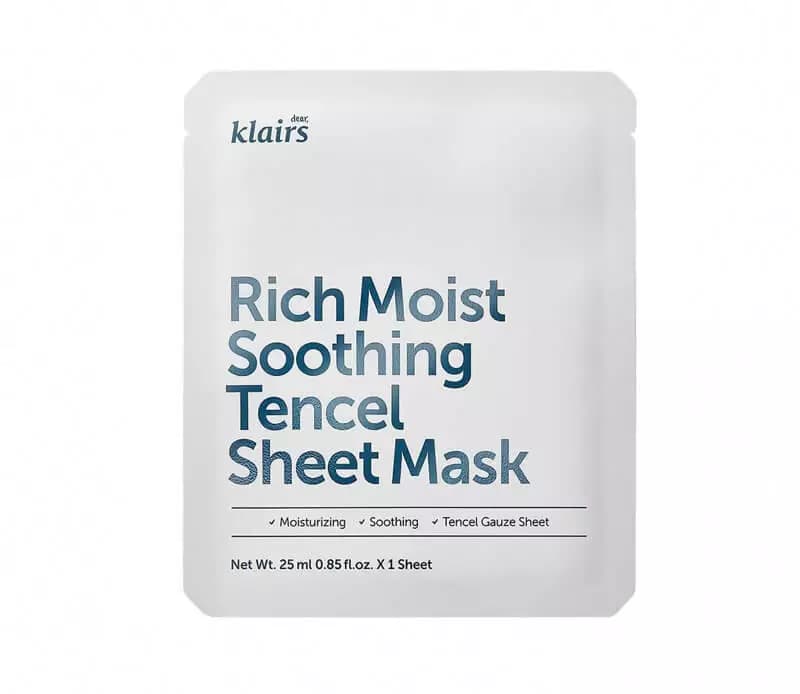 Dear Klairs Rich Moist Soothing Tencel Sheet Mask 25ml
