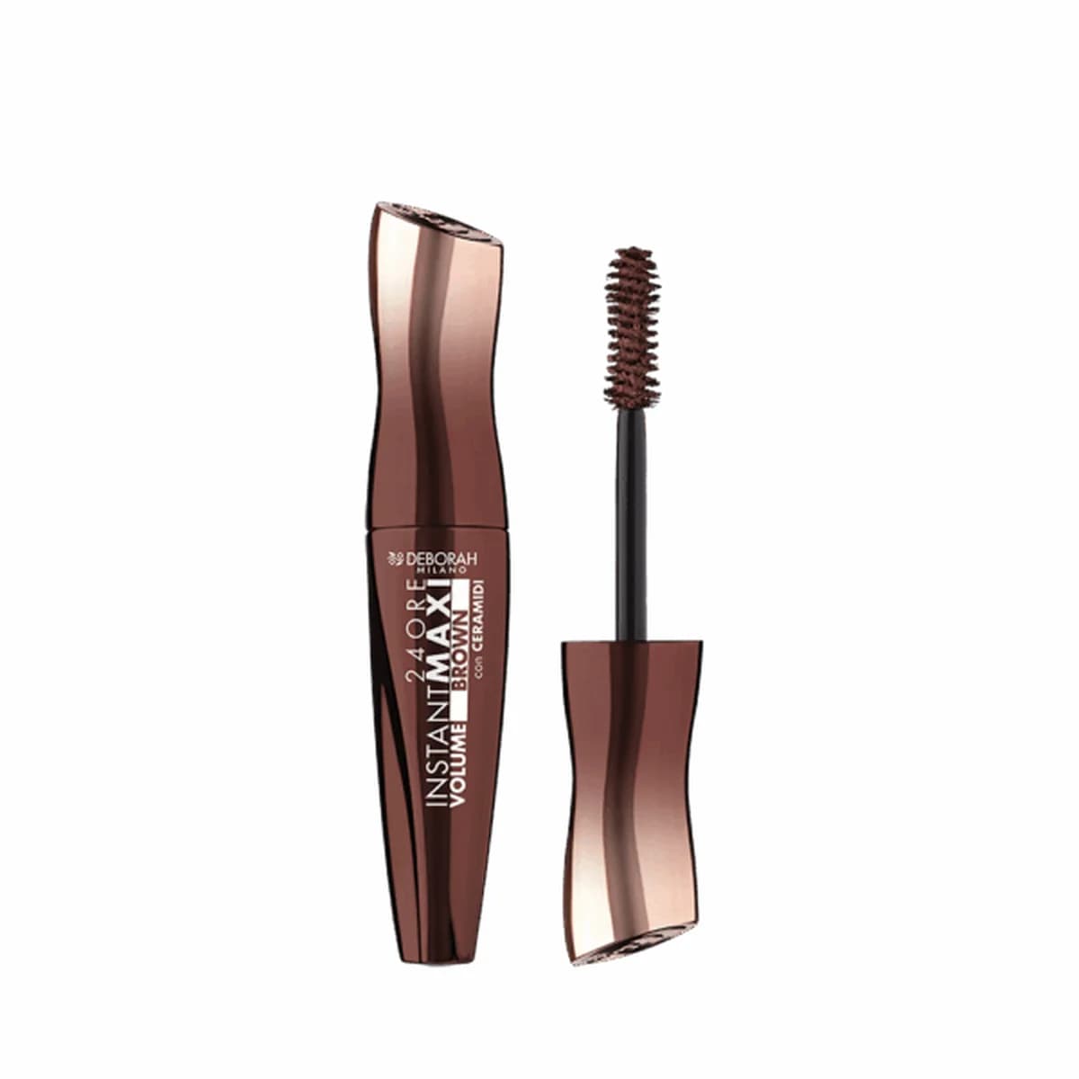 Deborah Milano 24ORE INSTANT MAXI VOLUME MASCARA ELECTRIC BLUE WITH CERAMIDES - Chocolate brown
