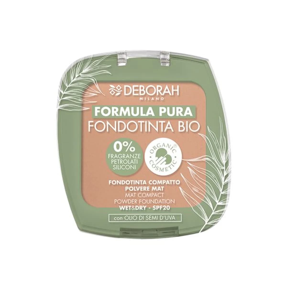 Deborah Milano FORMULA PURA ORGANIC COMPACT POWDER FOUNDATION - 4-Caramel