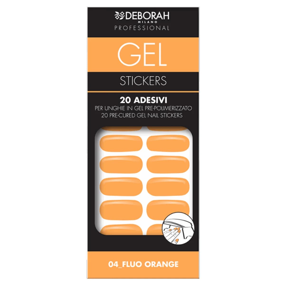 Deborah Milano GEL STICKERS - FLUO ORANGE 04