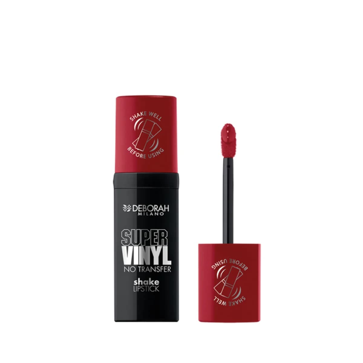 Deborah Milano SUPER VINYL NO TRANSFER SHAKE LIPSTICK - Ruby Red 05