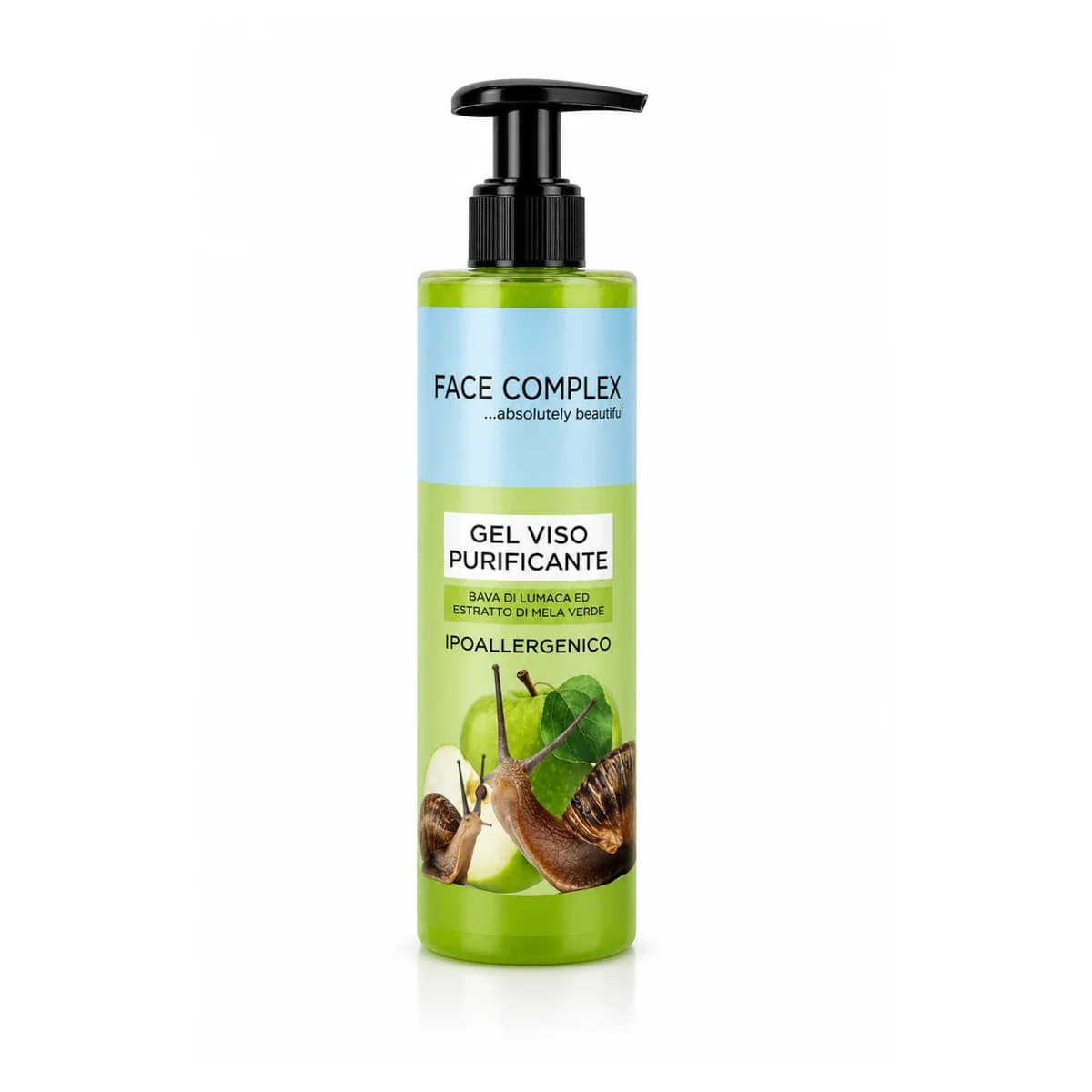 Face Complex gel viso detergente bava di lumaca e mela verde 250ml