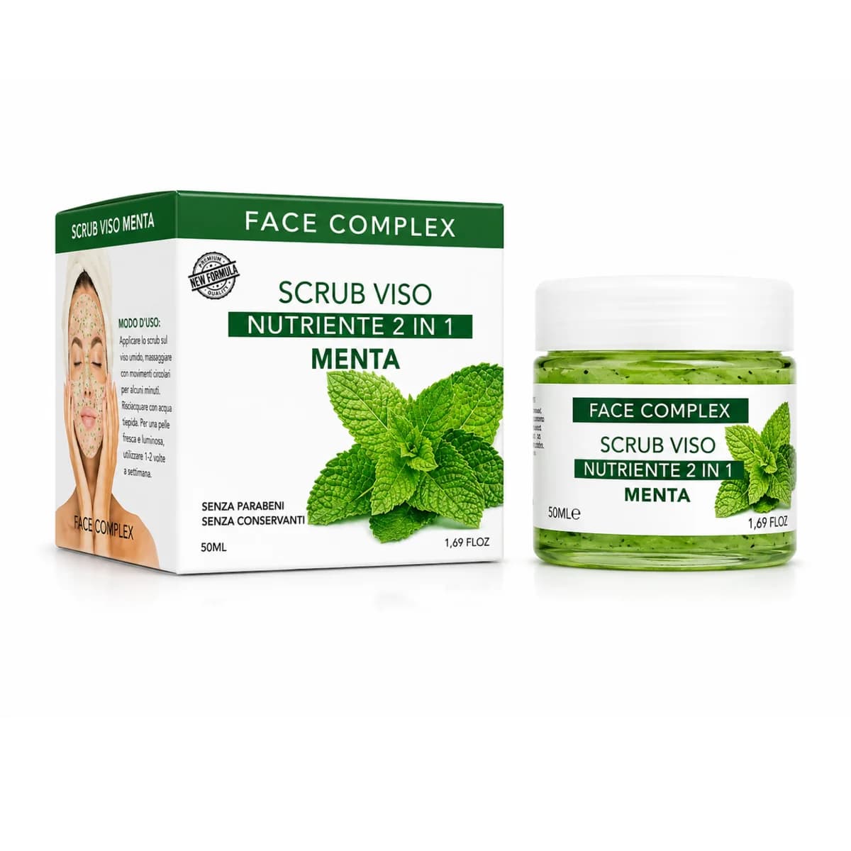 Face Complex scrub 2in1 viso&labbra Menta 50ml
