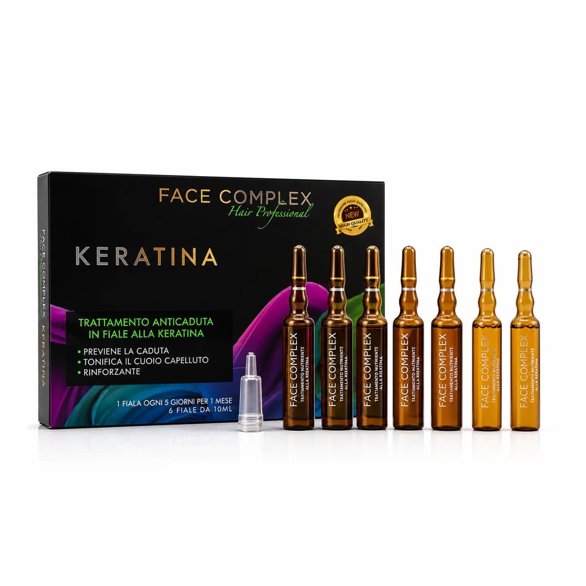 Face Complex TRATTAMENTO ANTICADUTA IN FIALE ALLA KERATINA 6 FIALE DA 10ML