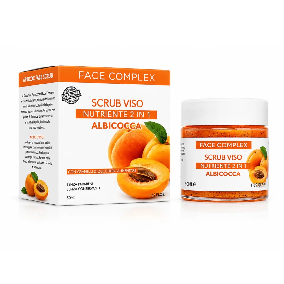 Face Complex scrub 2in1 viso&labbra Albicocca 50ml