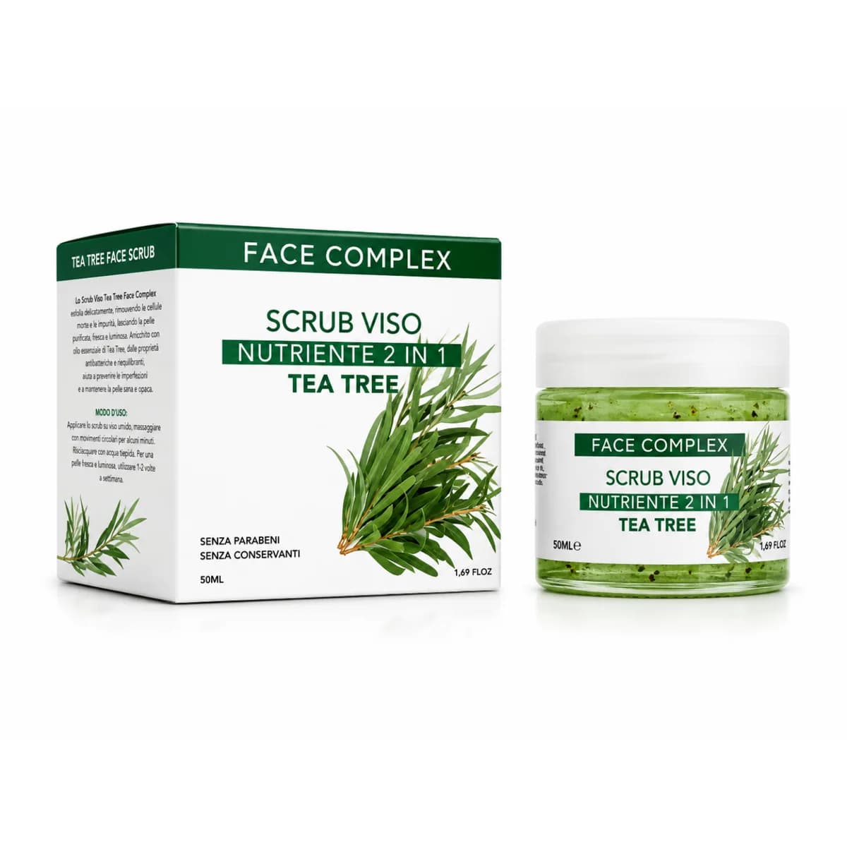 Face Complex scrub 2in1 viso&labbra Tea Tree 50ml