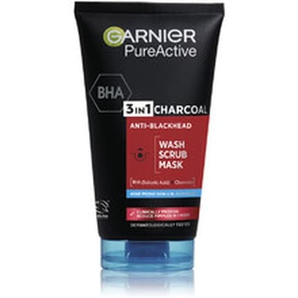 Garnier Pure Active 3-in-1 Charcoal Anti-Blackhead Cleanser 150ml