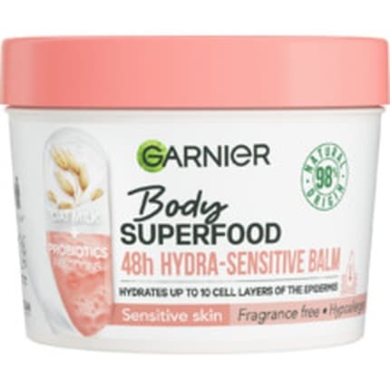 Garnier Body Superfood 48h Hydrasensitive Balm Oat Milk Prebiotics