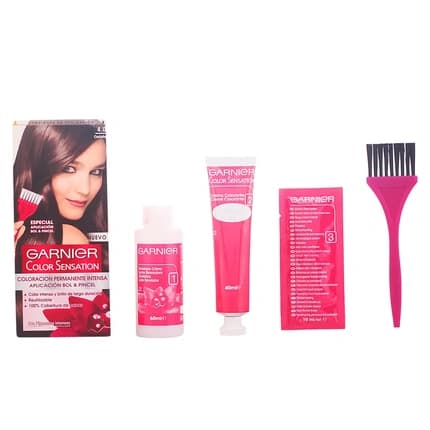 Garnier Color Sensation 4 Brown Permanent Cream Hair Color