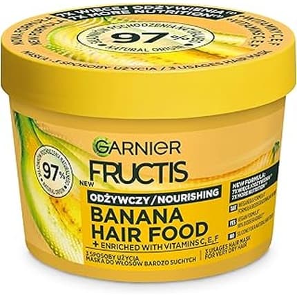 Garnier Fructis Hair Food Banana 3in1 Hair Mask For Dry Hair 400ml