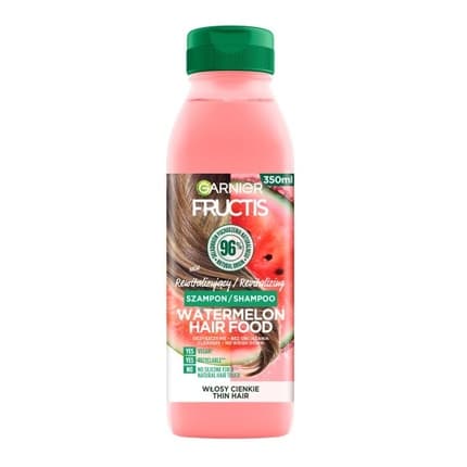 Garnier Fructis Watermelon Hair Food Revitalizing Shampoo for Thin Hair 350ml