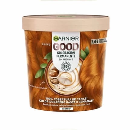 Garnier Good Permanent Hair Color Without Ammonia 743 Copper Turmeric 550ml