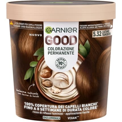 Garnier Good Permanent Hair Color, 90% Natural Origin, Ammonia-Free