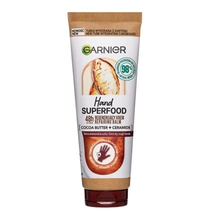 Garnier Hand Superfood Cocoa Regenerating Hand Cream With Cocoa Butter And Ceramides 75ml