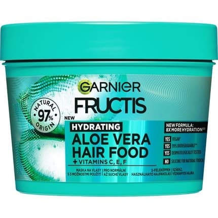 Garnier Hydrating Aloe Vera Hair Mask For Normal To Dry Hair 400ml