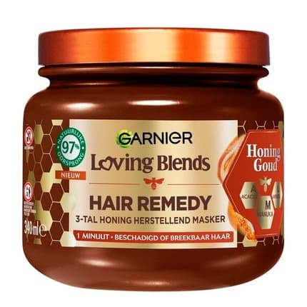 Garnier Loving Blends Honey Gold Hair Remedy Restorative Mask for Damaged Hair 340ml