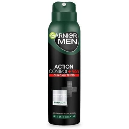 Garnier Men Action Control 96h+ Clinically Tested Deodorant Spray 150ml