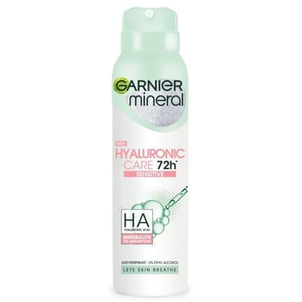 Garnier Mineral Hyaluronic Care 72h Sensitive Spray Deodorant 150ml
