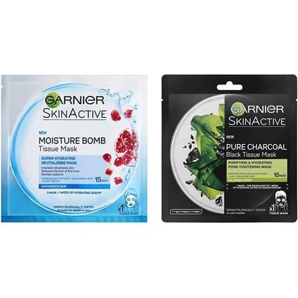 Garnier Moisture Bomb Hydrating Sheet Mask with Green Tea and Pomegranate 32g