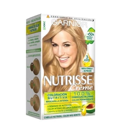 Garnier Nutrisse Crème Nourishing Color 8 Clair Blonde Hair Color