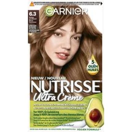 Garnier Nutrisse Ultra Creme 63 Dark Golden Blonde Intense Nourishing Permanent Hair Color 224g