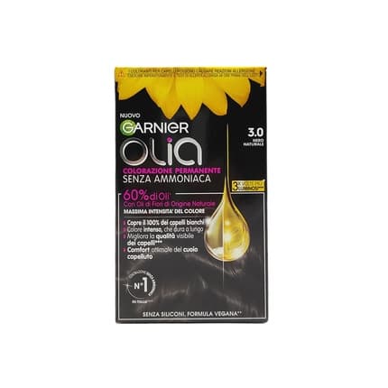 Garnier Olia Ammonia-Free Permanent Hair Color, Natural Black