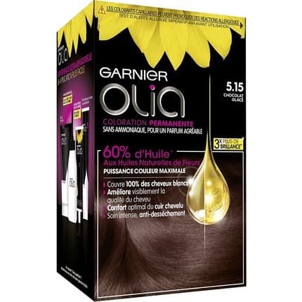 Garnier Olia Ammonia-Free Oil-Based Chestnut Hair Dye - Chocolat Glacé