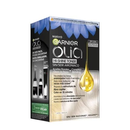 Garnier Olia Hi Shine Toner Semipermanent Color Neutralizer 91 Ash Blonde 3 Pieces