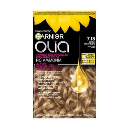 Garnier Olia Permanent Hair Color 7.13 Beige Dark Blonde