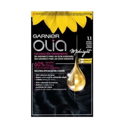 Garnier Olia Permanent Coloring 110 Black Sapphire Hair Color