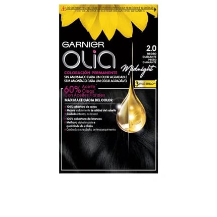 Garnier Olia Permanent Hair Color 20 Black Diamond